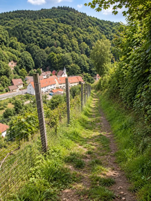 Bad Dürkheim, Hillside vineyard path