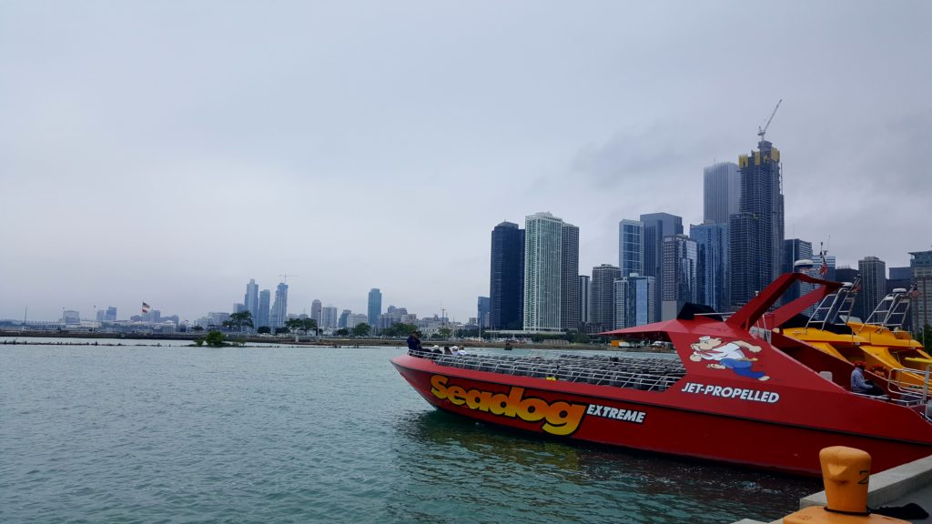 Navy Pier boat in Chicago