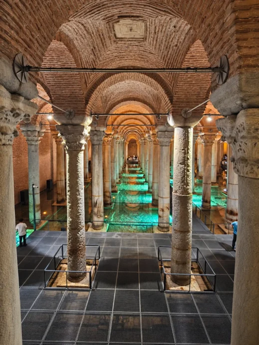 Istanbul, Basilica Cistern, from viewing platform