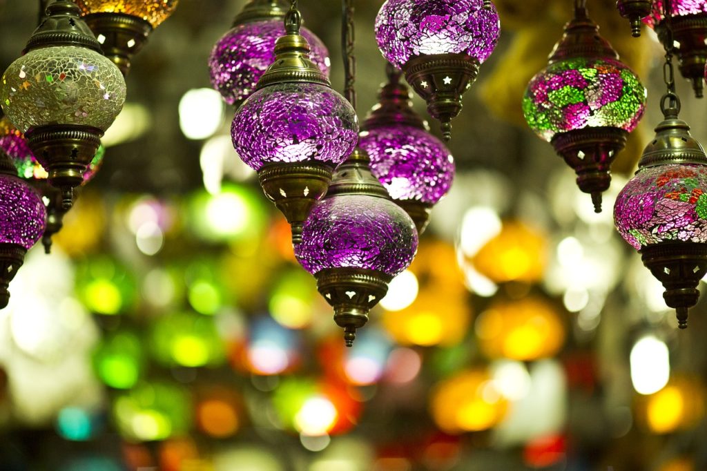 Fall in Love with Istanbul - Istanbul Turkey purple lanterns