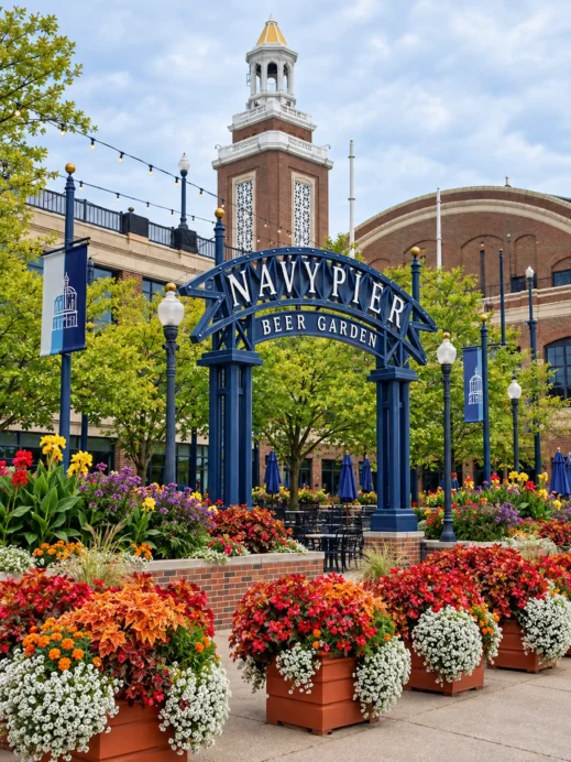 Navy Pier Beer Garden Entrance