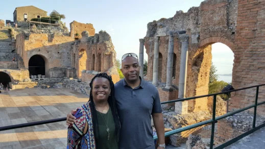 Steven, Stacey, Taormina, Sicily, Italy