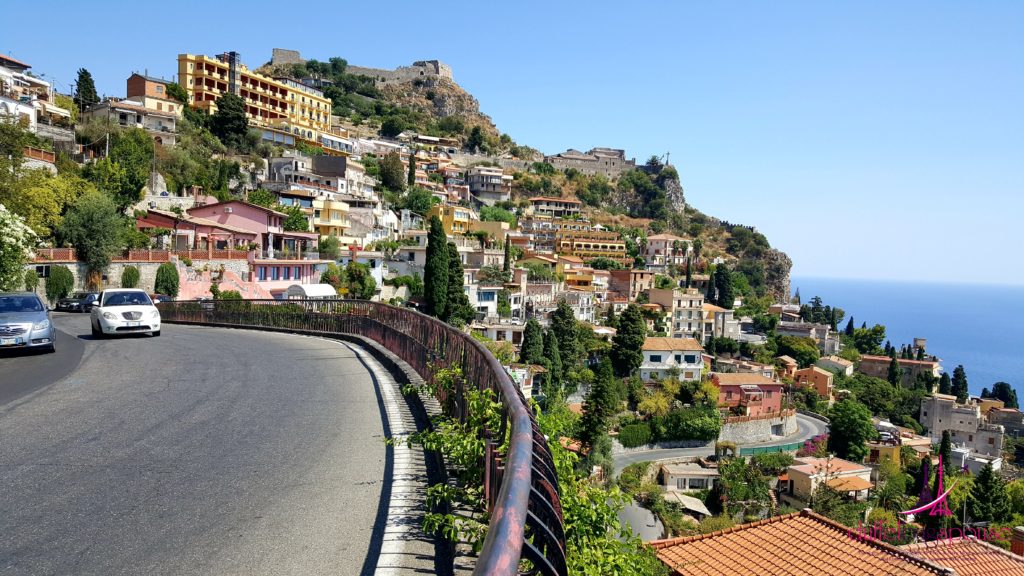 Finding Romance in Sicily driving to Taormina