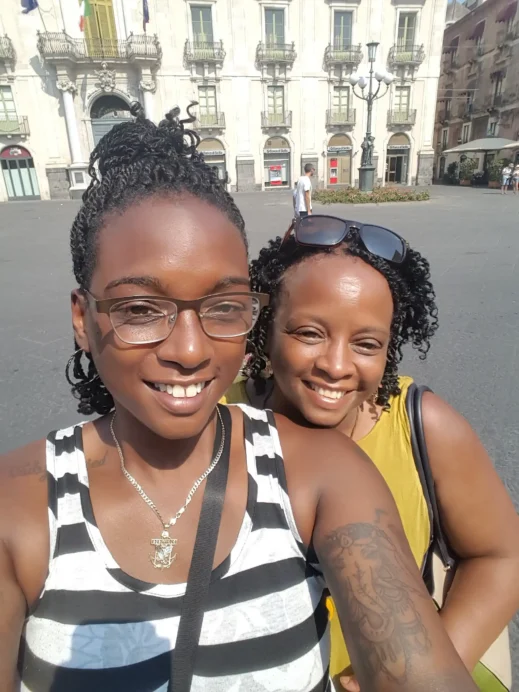 Ashley and me, Catania, Sicily, Italy