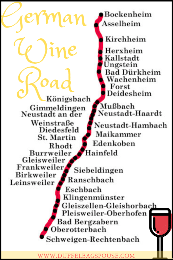 German Wine Road Map
