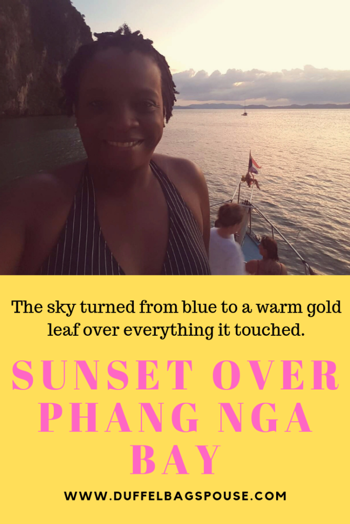 Sunset over Phang Nga Bay