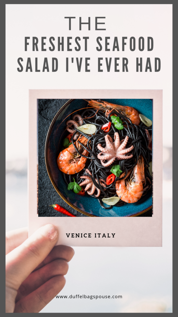 the Freshest Seafood Salad in Venice Italy