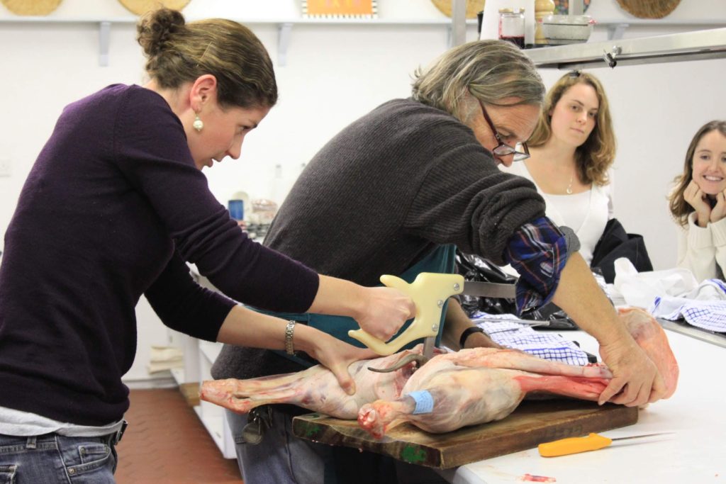 Ballymaloe prepping duck