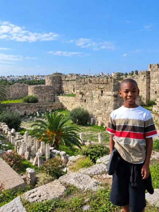 Rhodes, Greece, Ancient Fortress Ruins