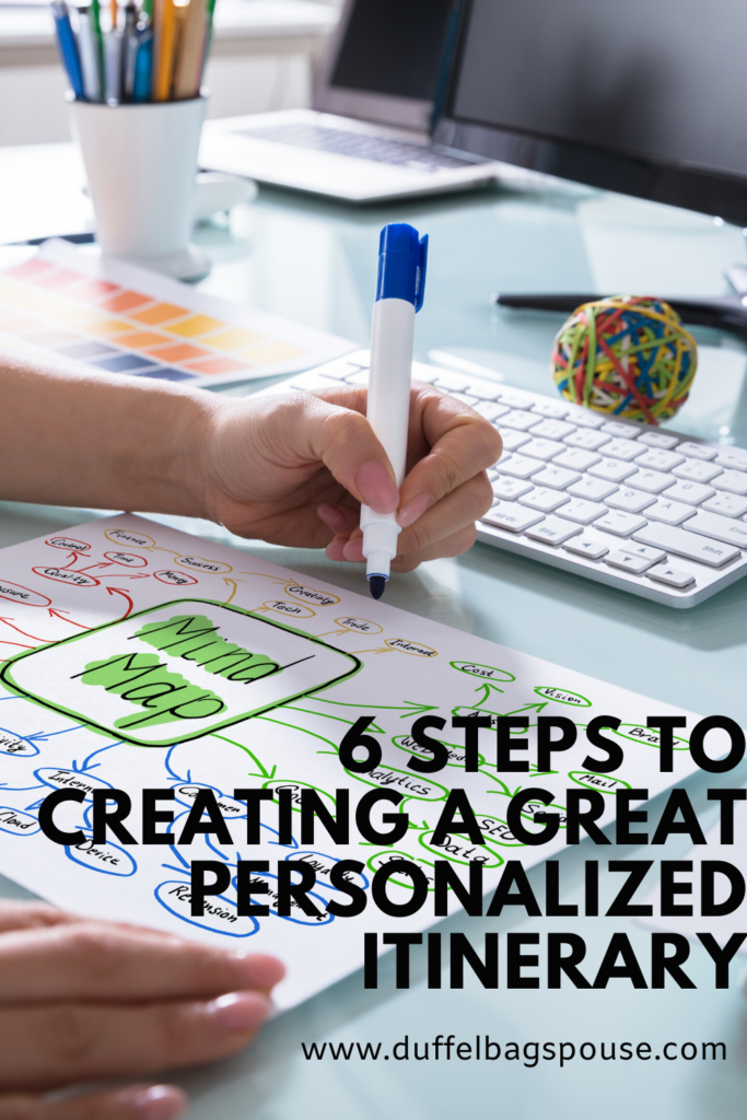 6 Steps to Creating a Great Personalized Itinerary