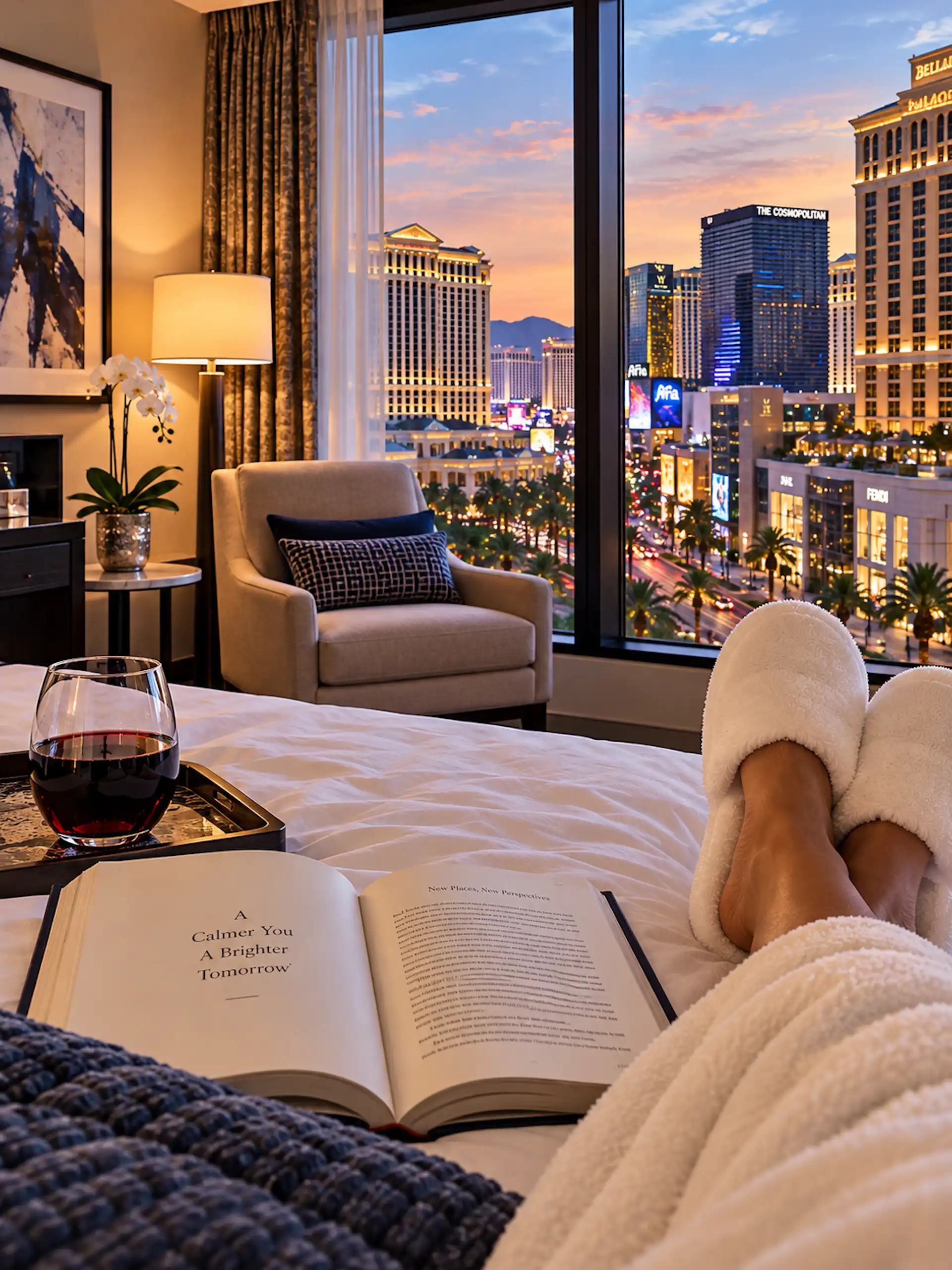 Las Vegas, book from Bed