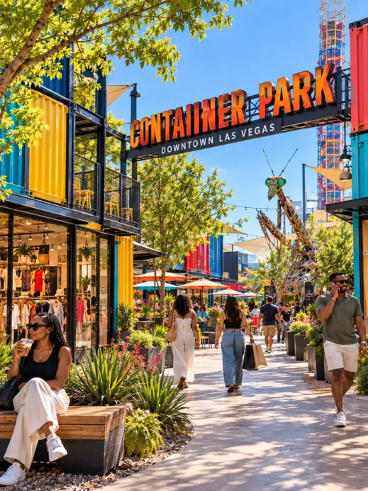 Vibrant Container Park Promenade