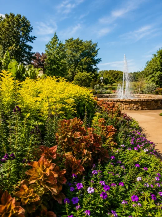 Ted Ensley Gardens, fountain