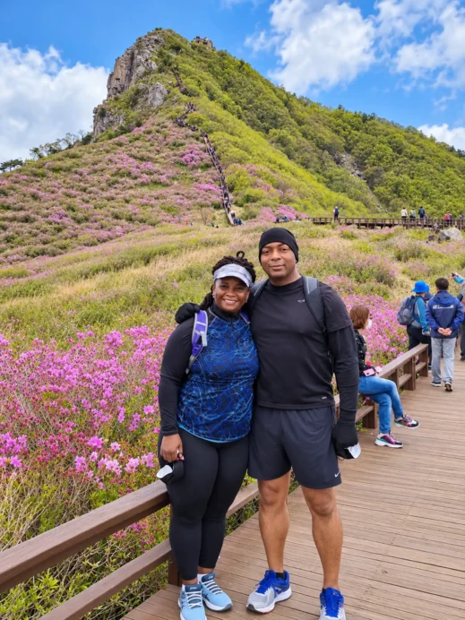 Steven, Stacey, Hwangmaesan Trail