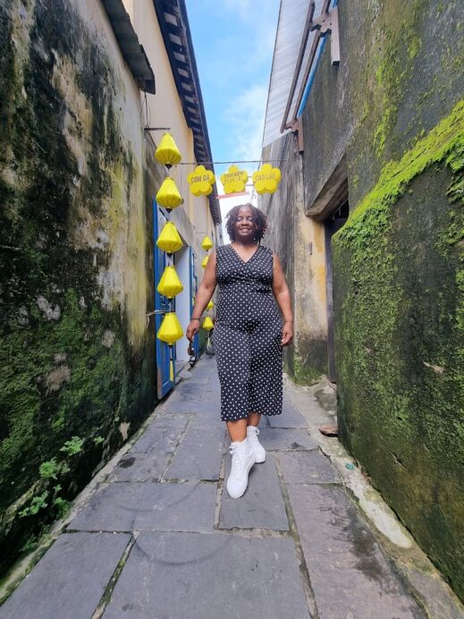 Selfie green wall in HoiAn