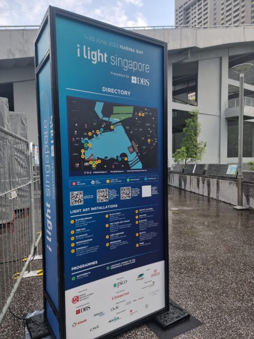 Light shows melting pot diversity in Singapore