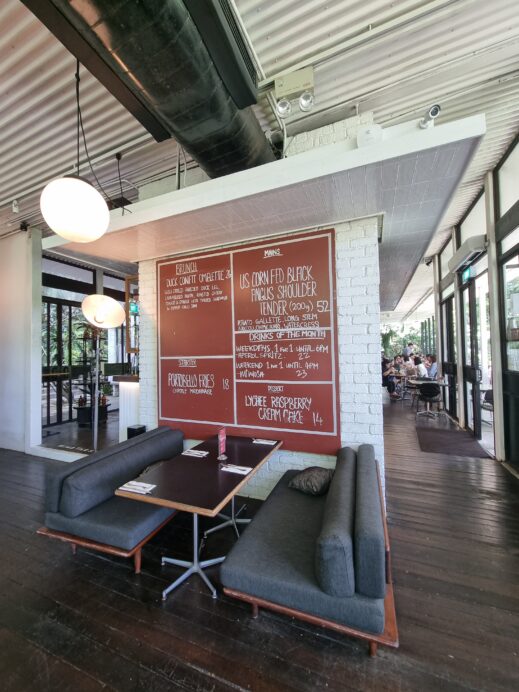 Coffee shop PS.Cafe in Singapore decor wall sign