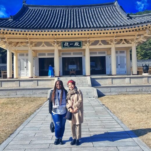 Friends in South Korea museum