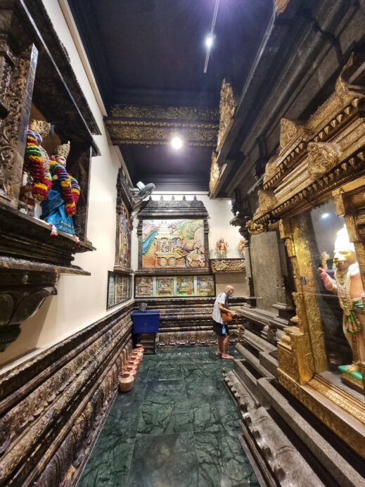 Interiir of the Sri Krishna Temple