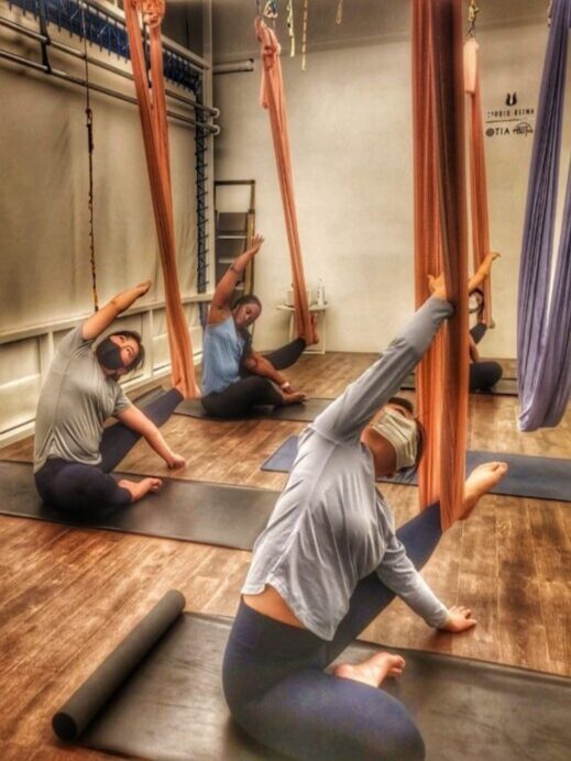 flying yoga-Vacation habits at home