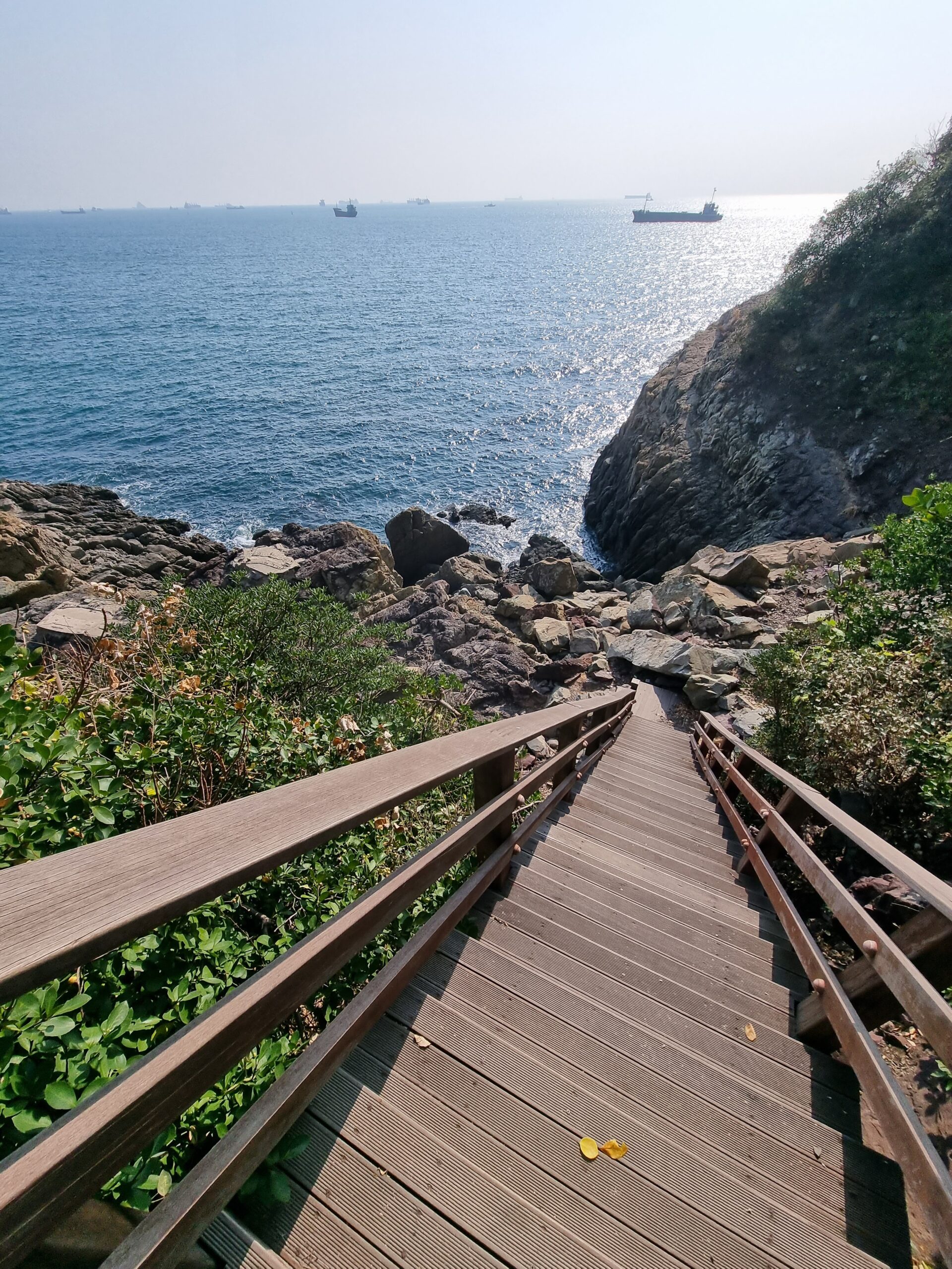 hiking in Songdo in Busan