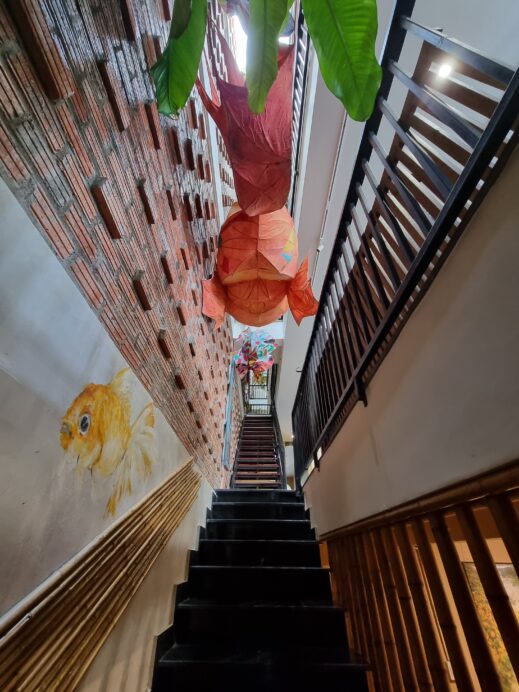 Hoi An Boutique G Resort lobby stairs