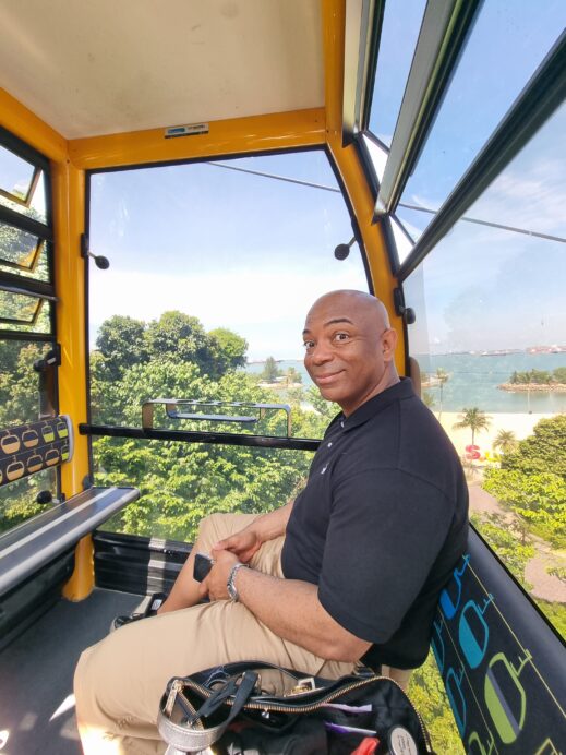 Steven cable car Sentosa Singapore