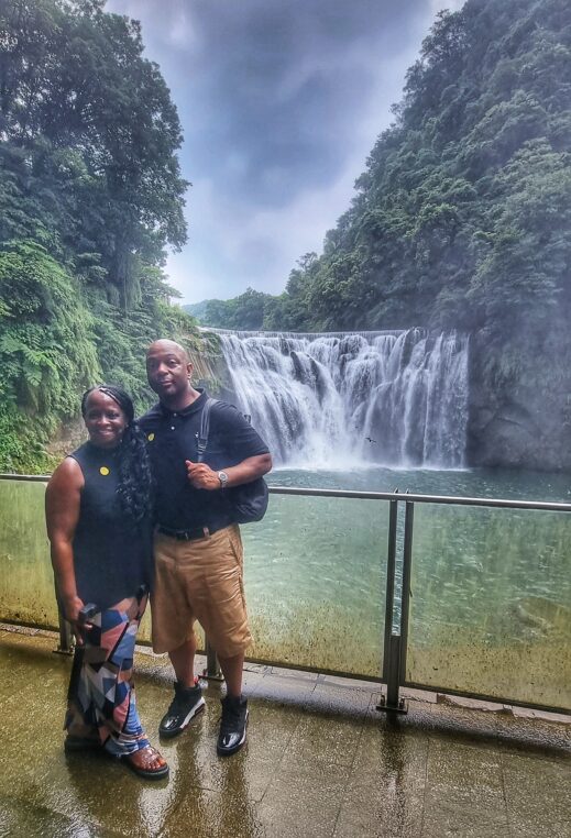 Steven and me in front of Golden Waterfalls