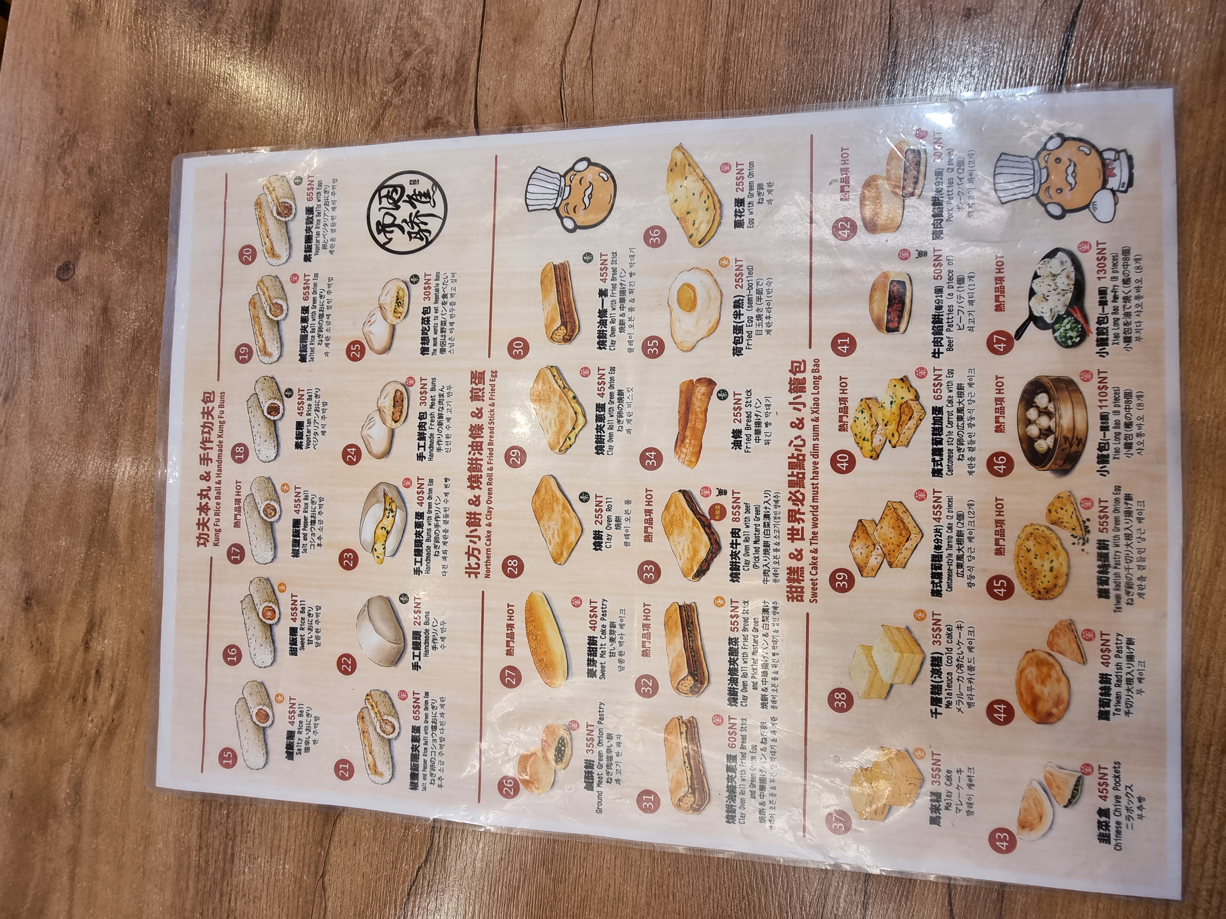 first-time-visit-taipei-food-guide breakfast menu