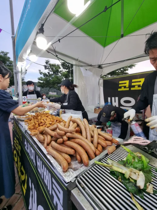 Craft Beer Festival, Daegu, sausage