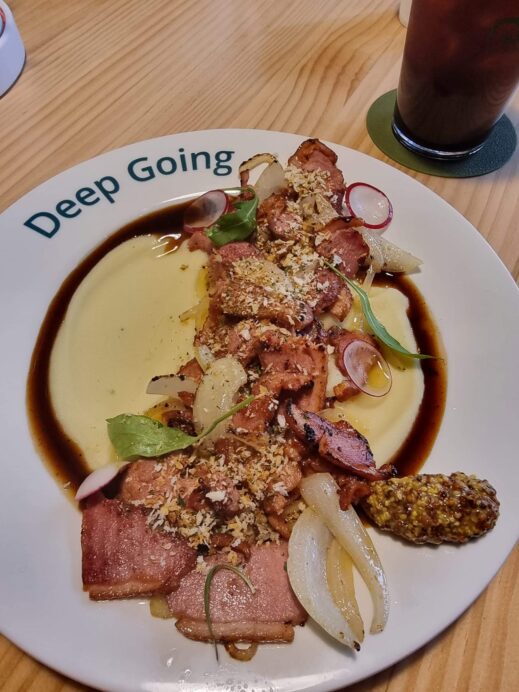 Brunch cafes in Daegu deep going brunch cafe closeup of lamb