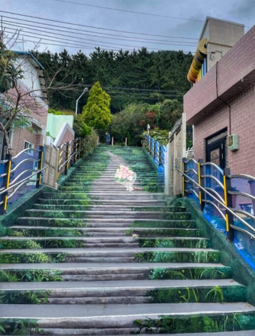 Huinyeoul Cultural Village painted steps