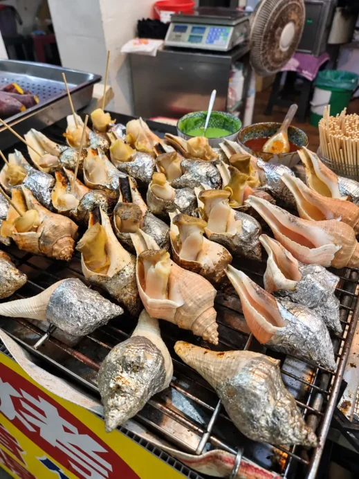 Klook, Taiwan, Grilled Sea Snails at the Market