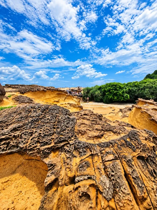 Klook, Taiwan, Taipei, Coastal Rocks Beneath Dramatic Skies