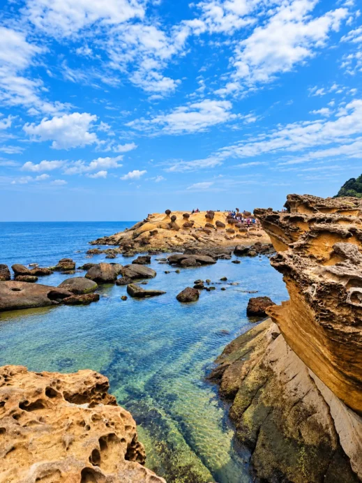 Klook, Taiwan, Taipei, Honeycomb Cliffs by Turquoise Waters