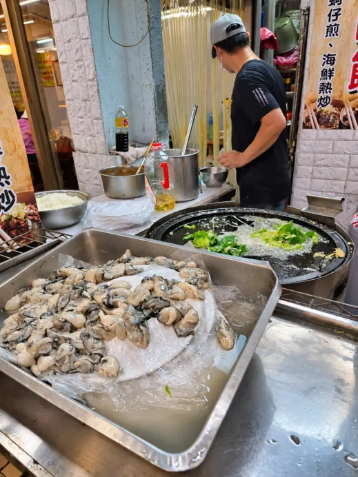 Klook, Taiwan, Taiwan Night Market Oyster Stall