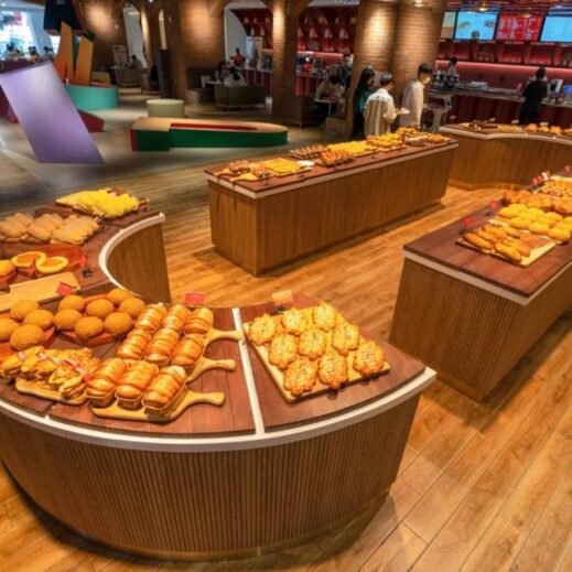display of bread and pastry