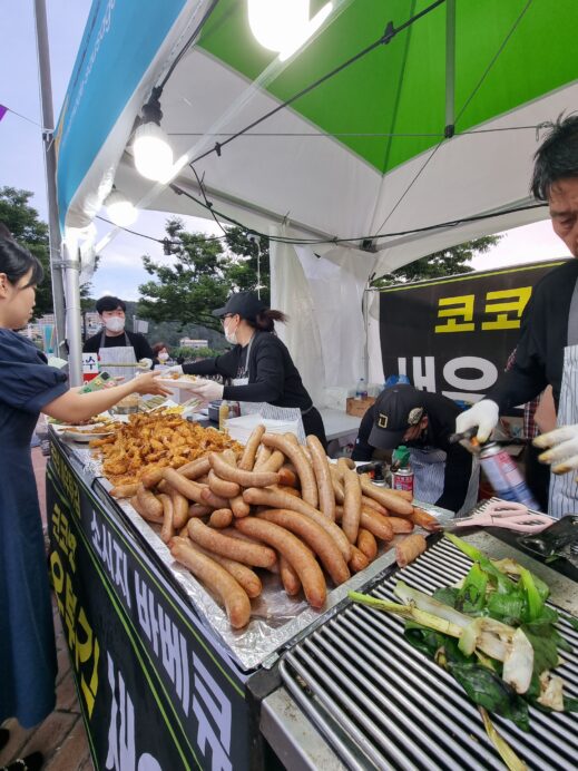 Sausages in Daegu beer event