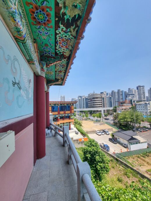 Seobongsa Temple in the middle of the city