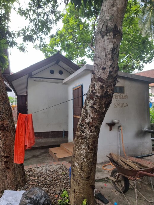 sauna - monk chat in Laos