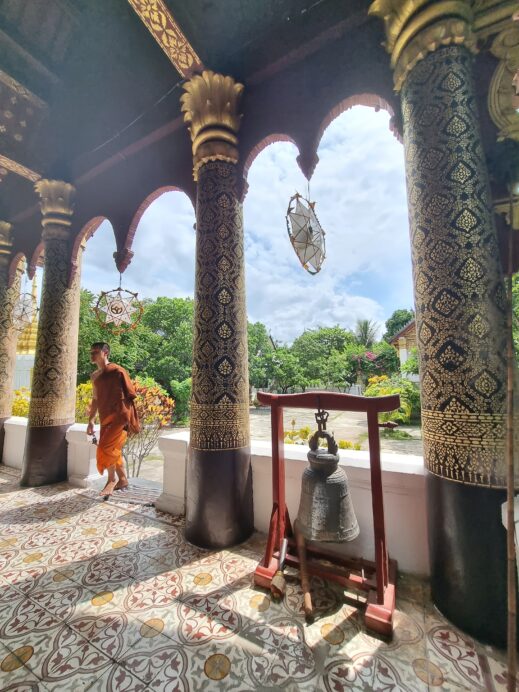 Luang Prabang Laos monk chat and tour
