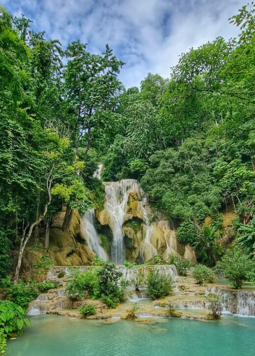 Kuang Si Waterfalls view
