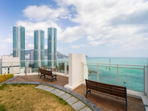 Grab the Ocean Hotel, Songdo Beach, Busan South Korea, rooftop