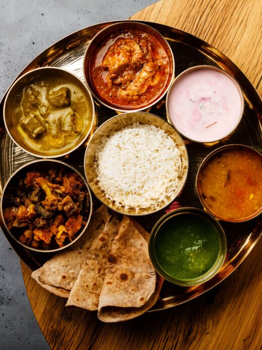 Indian food at Taj Mahal