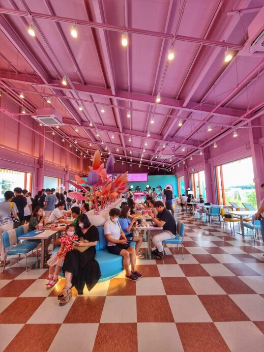 checkerd floor- Paju: Snapshots into it's Unique Cafe Scene