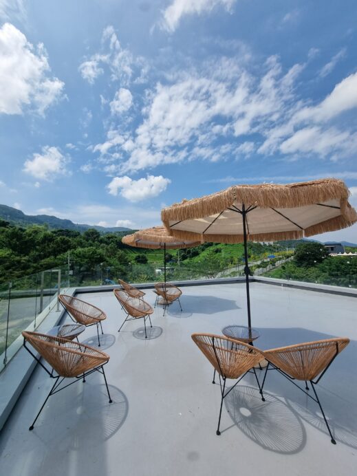 Persimmon9 rooftop seating