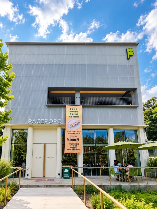 Cafe Pace Polo, front entrance, Daegu