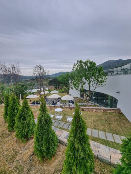 Soumou Cafe Cheongdo modern patio from rooftop