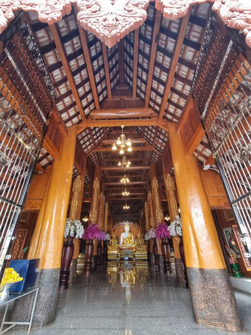 Inside temple