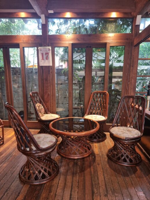 Romance Papa: A Traditional Daegu Cafe rattan table